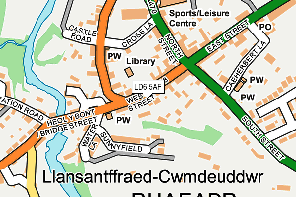 LD6 5AF map - OS OpenMap – Local (Ordnance Survey)