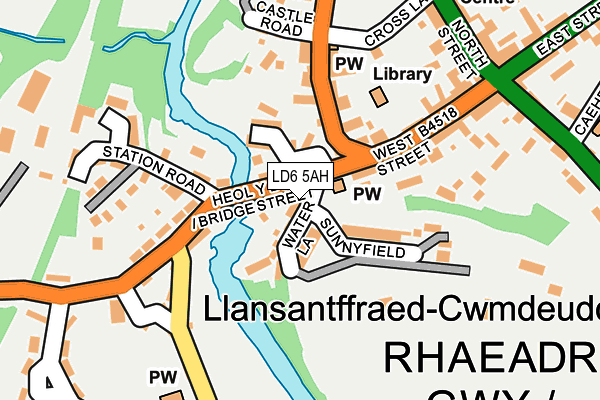 LD6 5AH map - OS OpenMap – Local (Ordnance Survey)