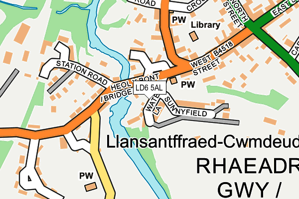 LD6 5AL map - OS OpenMap – Local (Ordnance Survey)