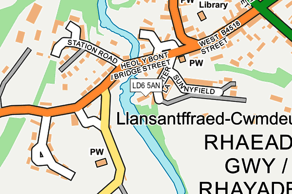 LD6 5AN map - OS OpenMap – Local (Ordnance Survey)