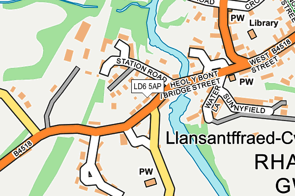 LD6 5AP map - OS OpenMap – Local (Ordnance Survey)