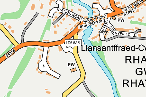 LD6 5AR map - OS OpenMap – Local (Ordnance Survey)