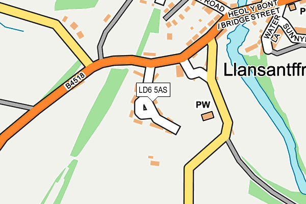 LD6 5AS map - OS OpenMap – Local (Ordnance Survey)