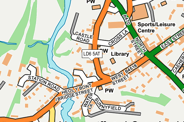 LD6 5AT map - OS OpenMap – Local (Ordnance Survey)