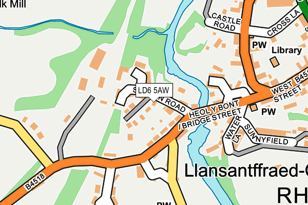 LD6 5AW map - OS OpenMap – Local (Ordnance Survey)
