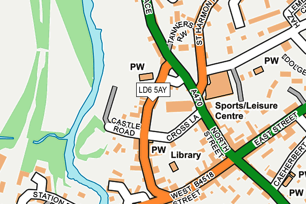 LD6 5AY map - OS OpenMap – Local (Ordnance Survey)