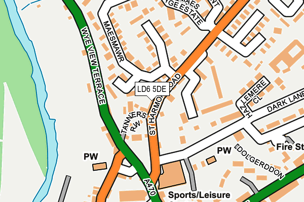 LD6 5DE map - OS OpenMap – Local (Ordnance Survey)