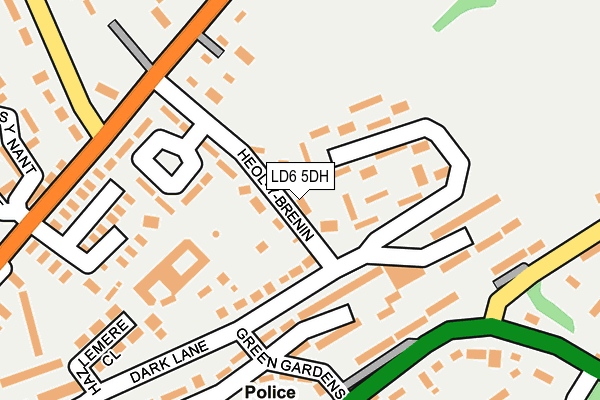 LD6 5DH map - OS OpenMap – Local (Ordnance Survey)