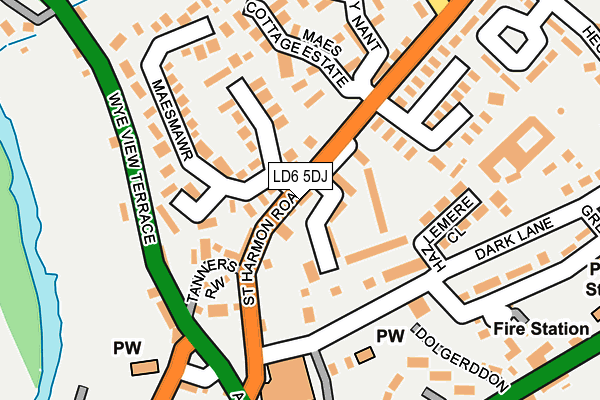 LD6 5DJ map - OS OpenMap – Local (Ordnance Survey)