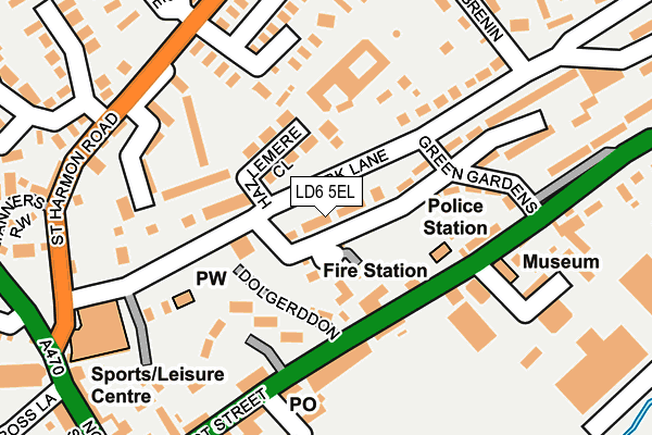 LD6 5EL map - OS OpenMap – Local (Ordnance Survey)