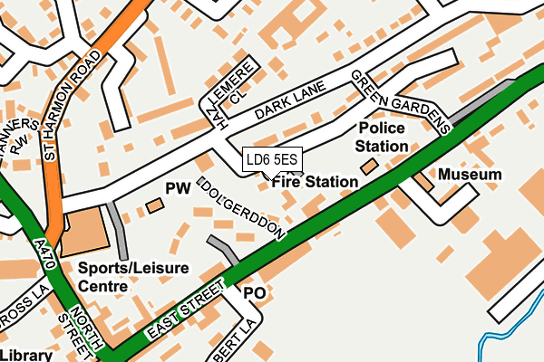 LD6 5ES map - OS OpenMap – Local (Ordnance Survey)