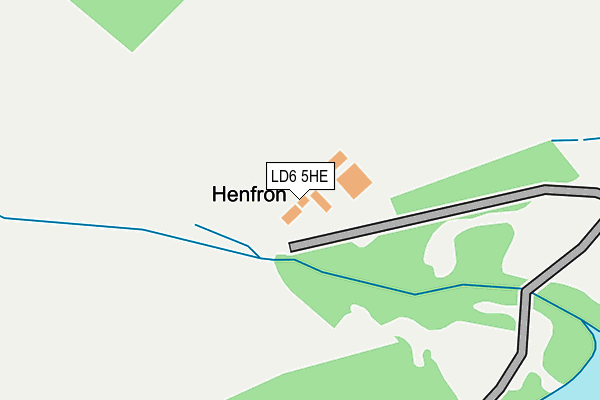 LD6 5HE map - OS OpenMap – Local (Ordnance Survey)