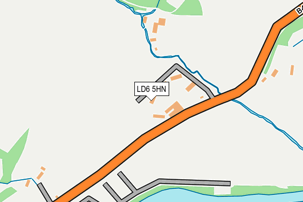 LD6 5HN map - OS OpenMap – Local (Ordnance Survey)