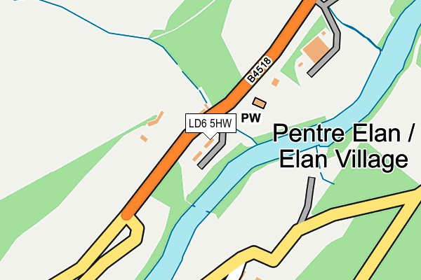 LD6 5HW map - OS OpenMap – Local (Ordnance Survey)