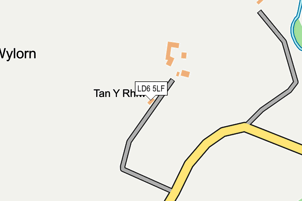 LD6 5LF map - OS OpenMap – Local (Ordnance Survey)