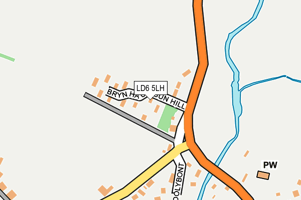 LD6 5LH map - OS OpenMap – Local (Ordnance Survey)