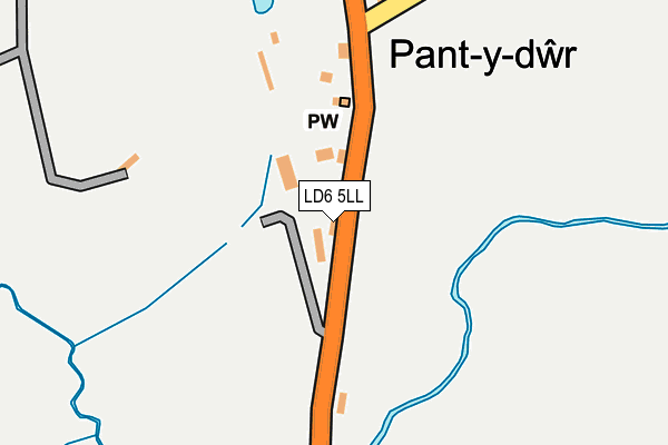 LD6 5LL map - OS OpenMap – Local (Ordnance Survey)