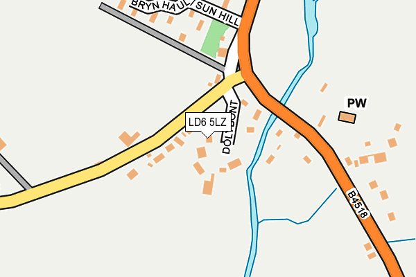 LD6 5LZ map - OS OpenMap – Local (Ordnance Survey)