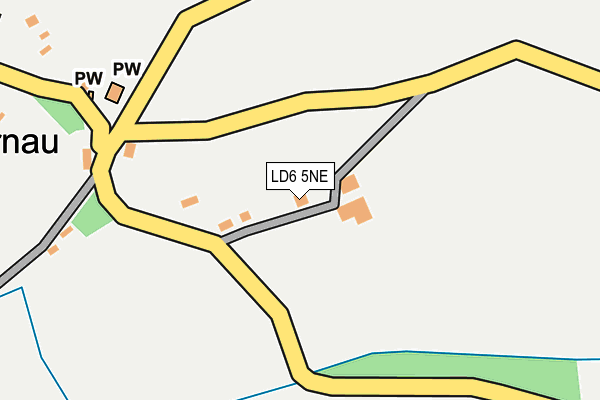 LD6 5NE map - OS OpenMap – Local (Ordnance Survey)