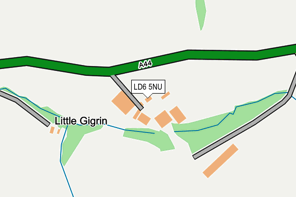 LD6 5NU map - OS OpenMap – Local (Ordnance Survey)