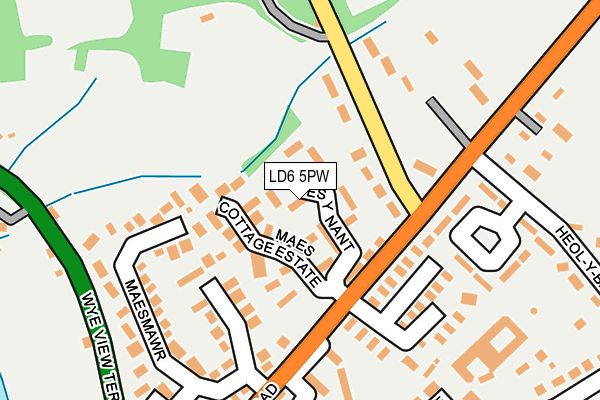LD6 5PW map - OS OpenMap – Local (Ordnance Survey)