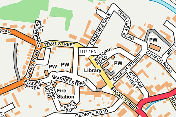 LD7 1EN map - OS OpenMap – Local (Ordnance Survey)