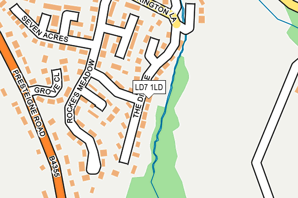 LD7 1LD map - OS OpenMap – Local (Ordnance Survey)