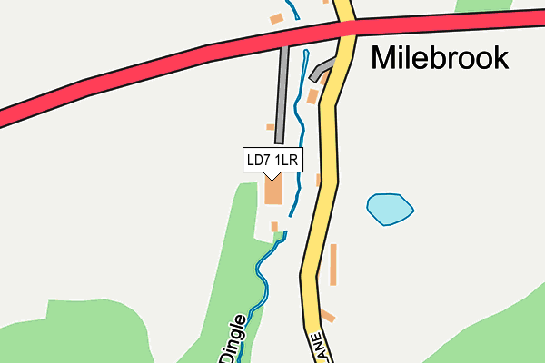 LD7 1LR map - OS OpenMap – Local (Ordnance Survey)