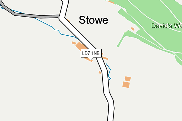 LD7 1NB map - OS OpenMap – Local (Ordnance Survey)