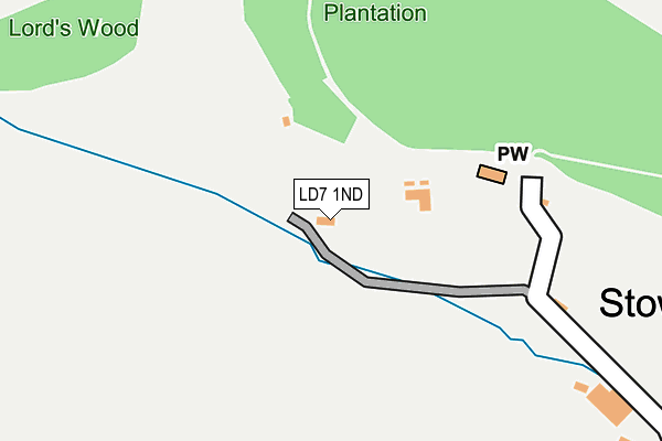 LD7 1ND map - OS OpenMap – Local (Ordnance Survey)