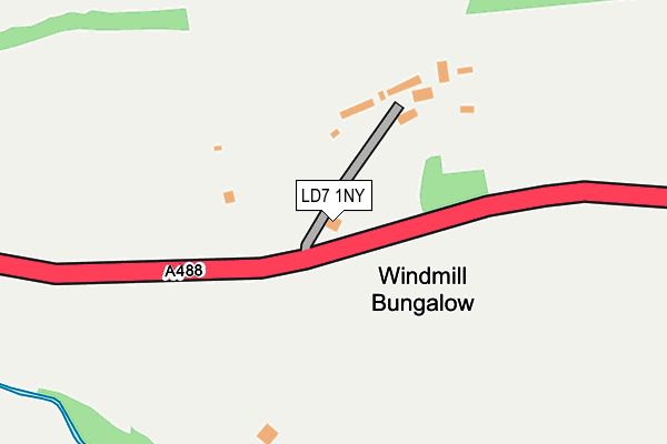 LD7 1NY map - OS OpenMap – Local (Ordnance Survey)