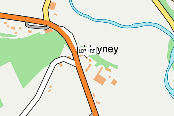 LD7 1RF map - OS OpenMap – Local (Ordnance Survey)