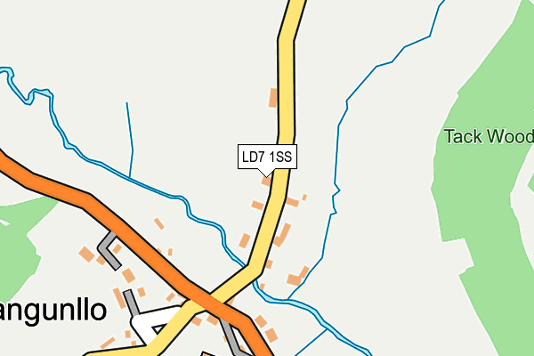 LD7 1SS map - OS OpenMap – Local (Ordnance Survey)