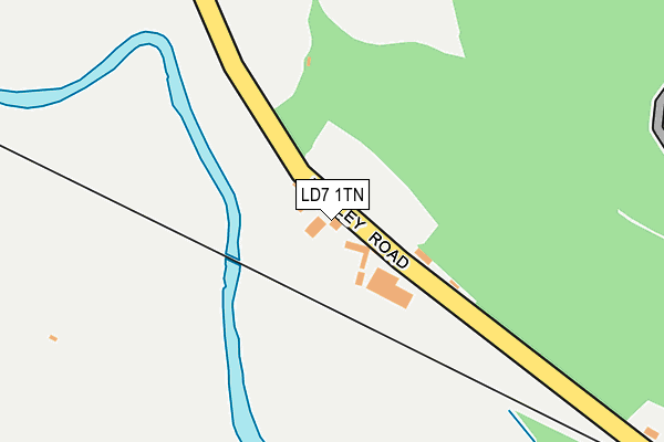 LD7 1TN map - OS OpenMap – Local (Ordnance Survey)
