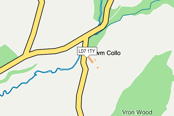 LD7 1TY map - OS OpenMap – Local (Ordnance Survey)