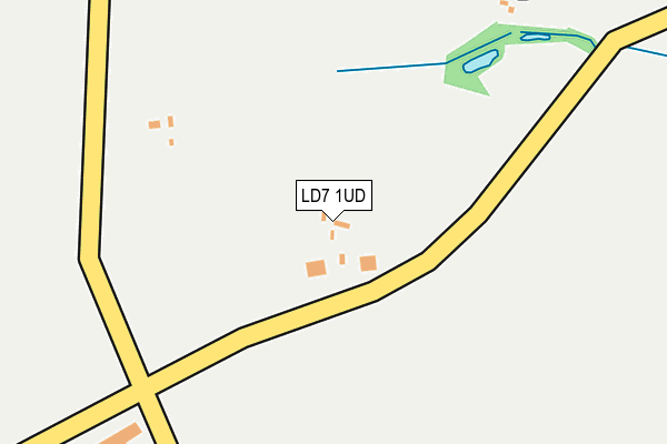 LD7 1UD map - OS OpenMap – Local (Ordnance Survey)