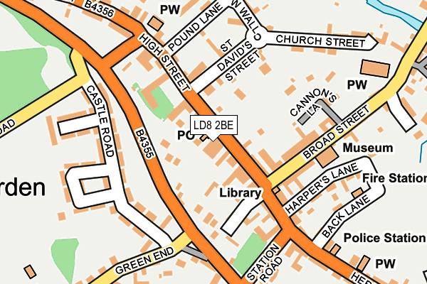 LD8 2BE map - OS OpenMap – Local (Ordnance Survey)