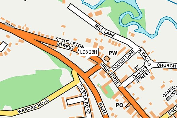 LD8 2BH map - OS OpenMap – Local (Ordnance Survey)