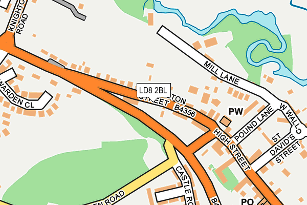 LD8 2BL map - OS OpenMap – Local (Ordnance Survey)