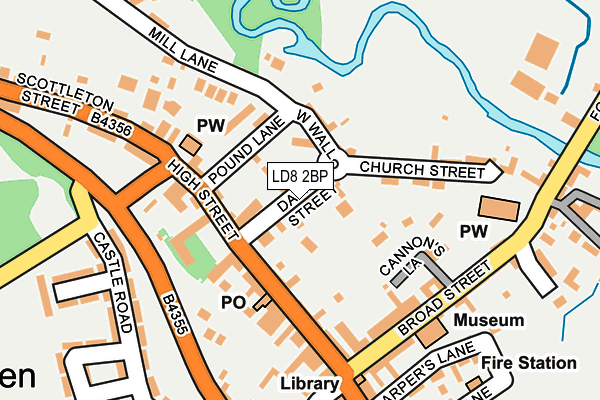 LD8 2BP map - OS OpenMap – Local (Ordnance Survey)