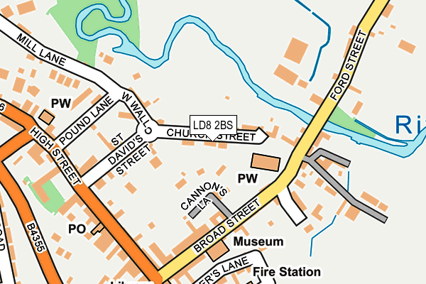 LD8 2BS map - OS OpenMap – Local (Ordnance Survey)