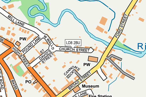 LD8 2BU map - OS OpenMap – Local (Ordnance Survey)