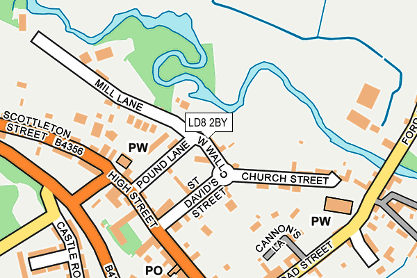 LD8 2BY map - OS OpenMap – Local (Ordnance Survey)