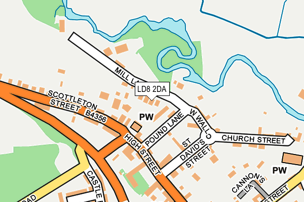 LD8 2DA map - OS OpenMap – Local (Ordnance Survey)