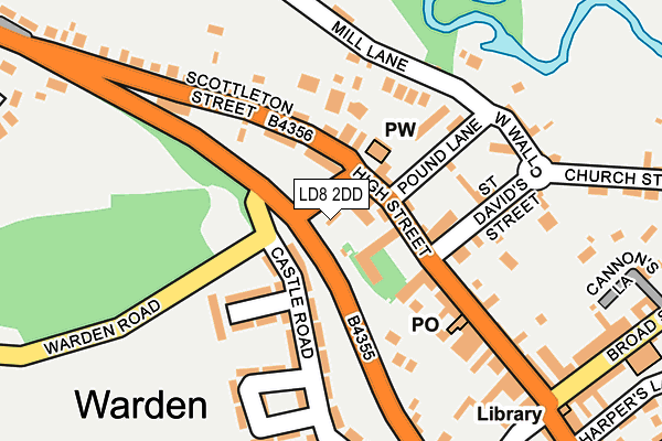 LD8 2DD map - OS OpenMap – Local (Ordnance Survey)