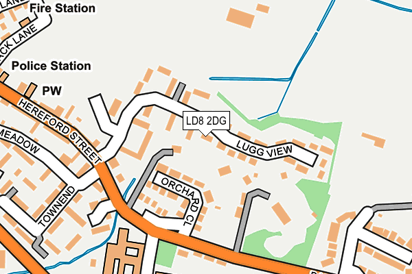 LD8 2DG map - OS OpenMap – Local (Ordnance Survey)