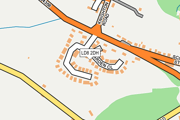 LD8 2DH map - OS OpenMap – Local (Ordnance Survey)