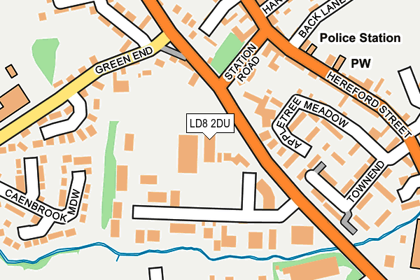 LD8 2DU map - OS OpenMap – Local (Ordnance Survey)