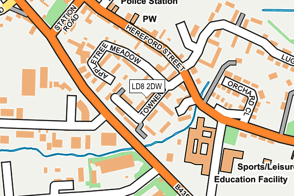 LD8 2DW map - OS OpenMap – Local (Ordnance Survey)