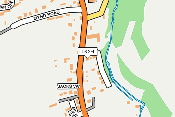 LD8 2EL map - OS OpenMap – Local (Ordnance Survey)